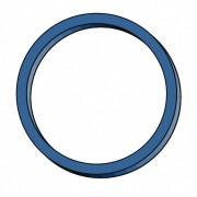 Gummiringe Gummibänder O  30mm, 1 mm in blau, ca. 4000 Stk., 1000 gr.- 1 kg.
