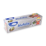 Alufolie in praktischer Spenderbox mit Abreiss-Schiene 29 cm x 300 m, 10,5 my