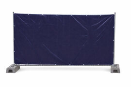 Bauzaunplane ge�st 1,76 x 3,41 m 150 g/m� blau