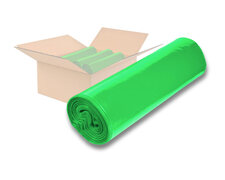 LDPE-Müllsäcke 120 L, 700 x 1100 mm, Typ 60 = 32 my, Regenerat grün, 250 Stk.