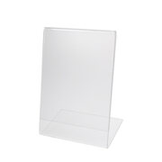 Tischaufsteller "L-Ständer" aus Acrylglas, A4, 1 Stk.