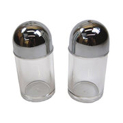 Menagen (Salz, Pfeffer) aus Acrylglas, O3.3cm, 7.3cm, 2 Stk.