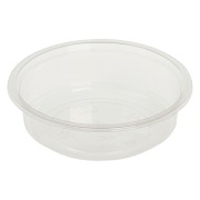 Feinkostbecher transparent aus Bio-Kunststoff (PLA) 240 ml   12,1 cm, 50 Stk.