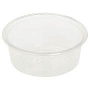 Feinkostbecher transparent aus Bio-Kunststoff (PLA) 350 ml   12,1 cm, 50 Stk.