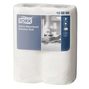 Tork K�chenrolle 2-lagig Zellstoff 64 Blatt hochwei� 23 x 24 cm 12x2 Rollen=24 Rollen