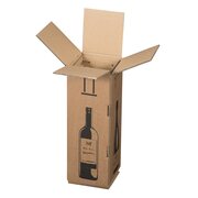 Weinversandkarton für  1 Weinflasche mit DHL & UPS Zertifizierung