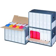 Archivbox fr Ordner mit Frontklappe 498x295x322mm wiederverschliebar anthrazit