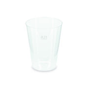 Mehrwegbecher Pfandbecher transparent PP Eichstrich 0,2 l O 6,8 cm,  40 Stk.