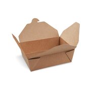 BIONATURE Food Boxen To GO M 1000ml kraft PE 150x120x48mm fettdicht, 50 Stk.