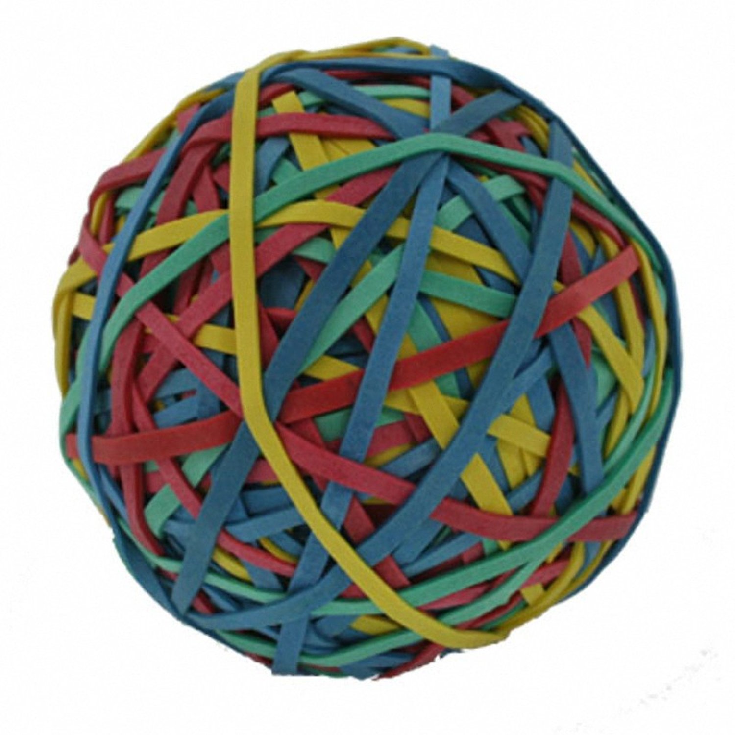 ALCO Gummibnder Ball, Rubber Band Ball, 50mm, Inhalt 190gr., sortiert