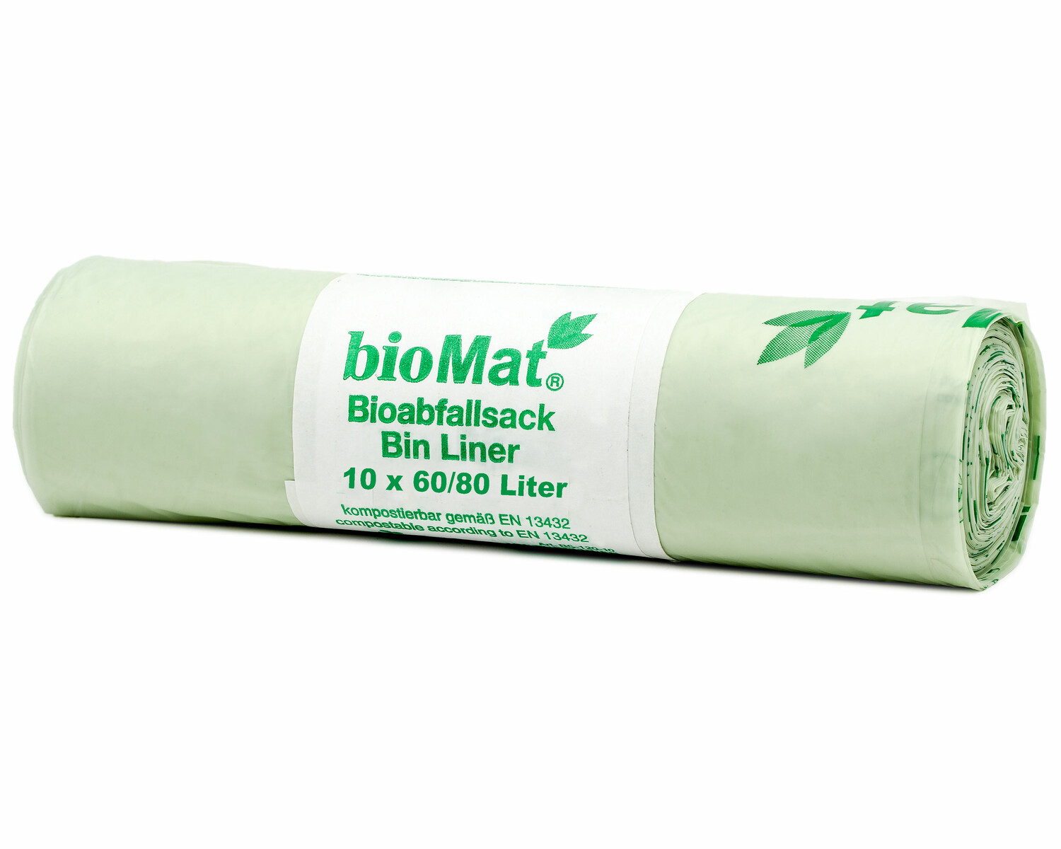 BIOMAT kompostierbare Bioabfallbeutel  80L 81x110cm, 10 Stk.