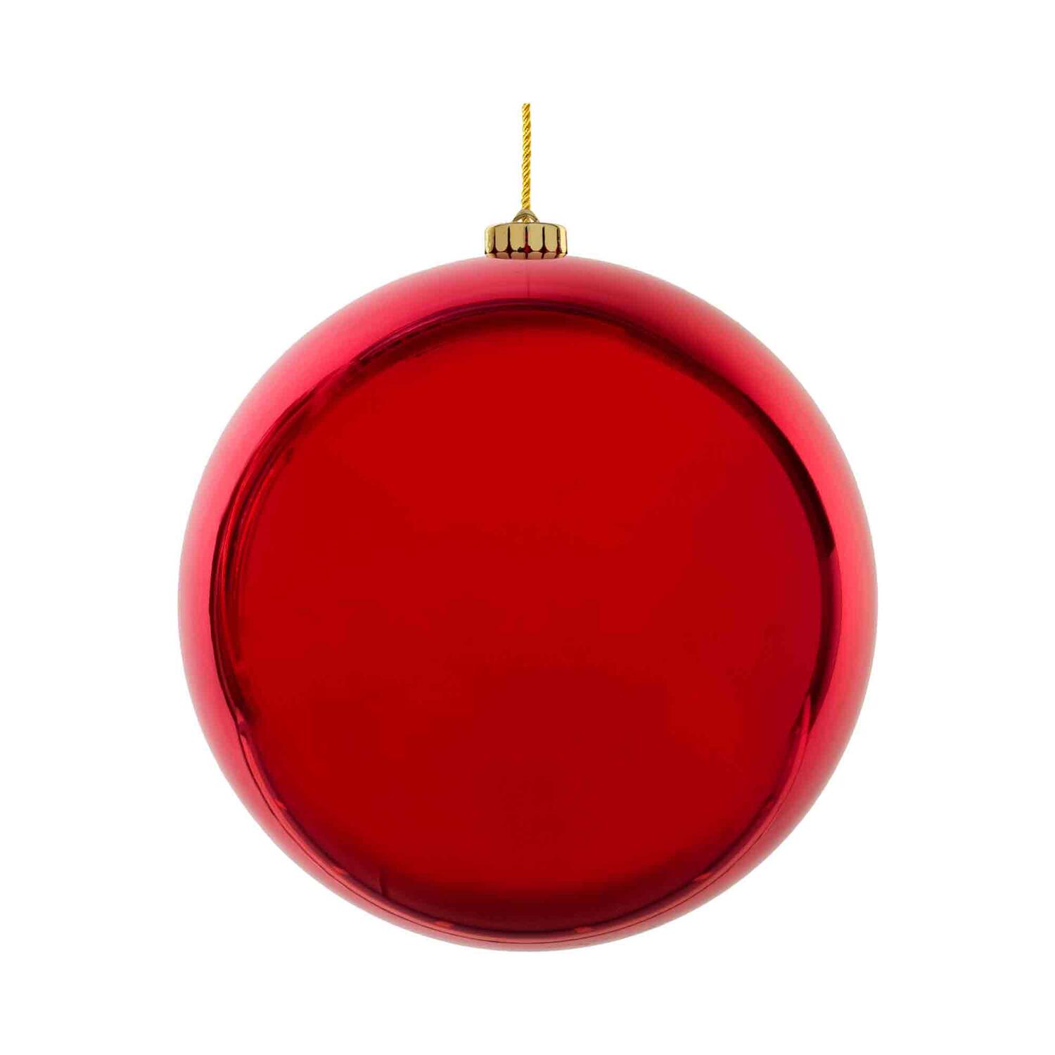 Weihnachtskugeln Christbaumkugeln XL aus Kunststoff rot 20cm, 1 Stk.