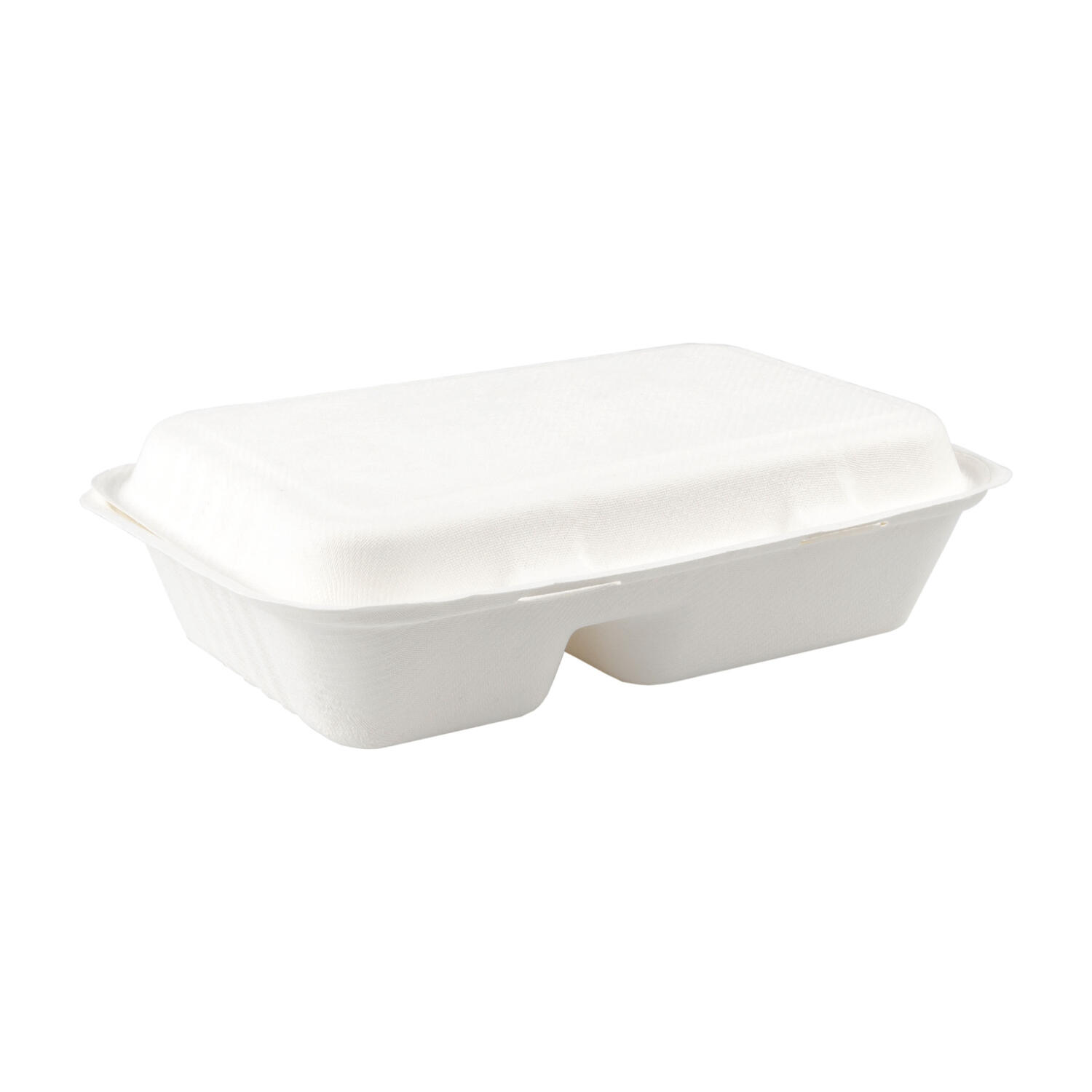 Menboxen 2-geteiltausBagasse,naturwei,25x16cm,25Stk.