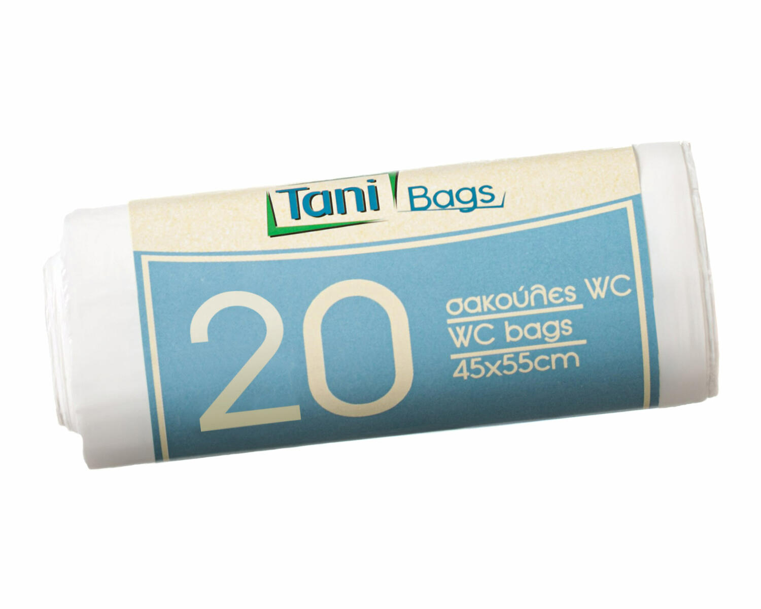 TANI Bad Mllscke 24 L, HDPE 45x55 cm 11my, wei,  20 Stk.