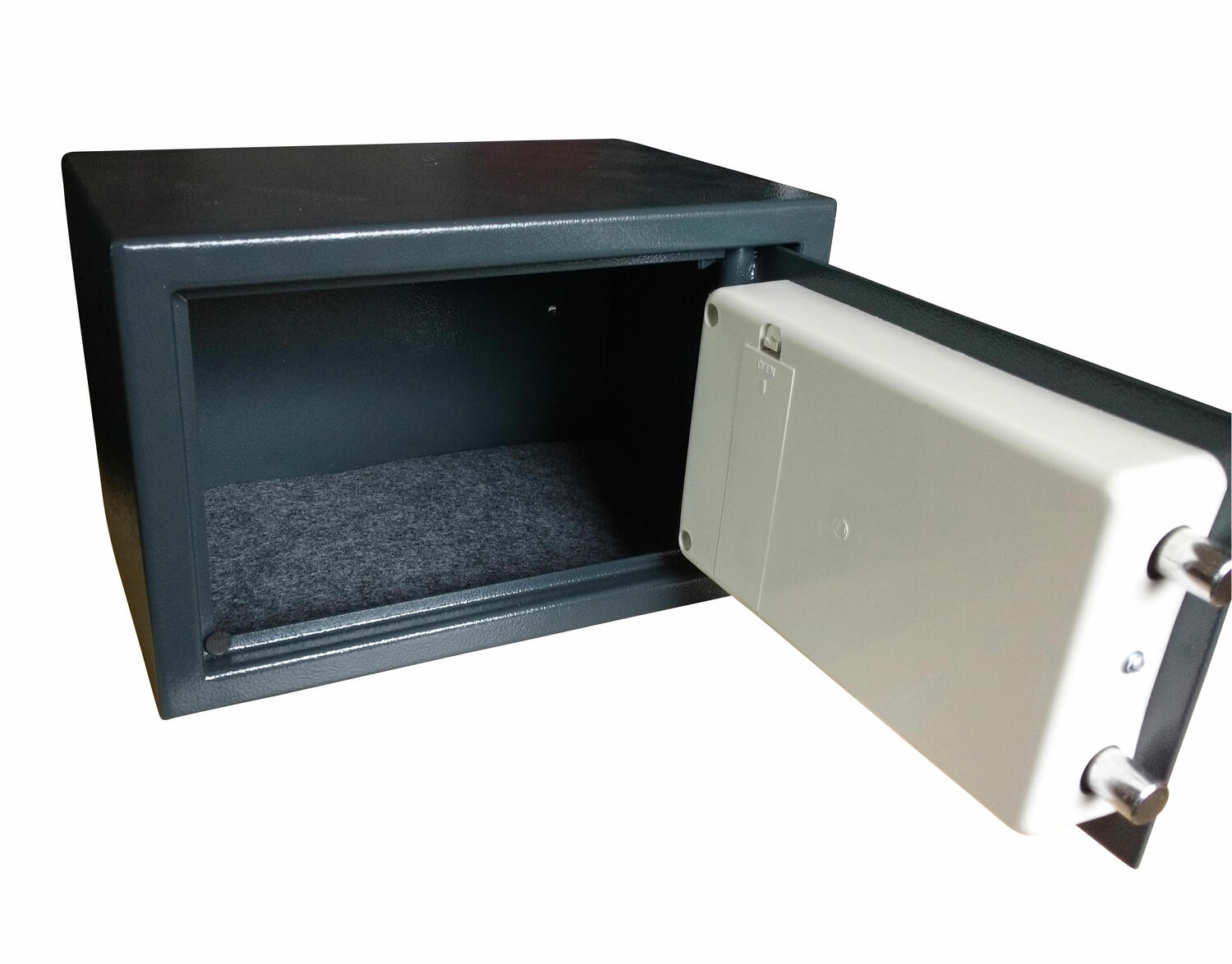 Tresor Safe 31x20x20cm mit elektronischem Zahlenschloss fr Tisch/Wandmontage anthrazit