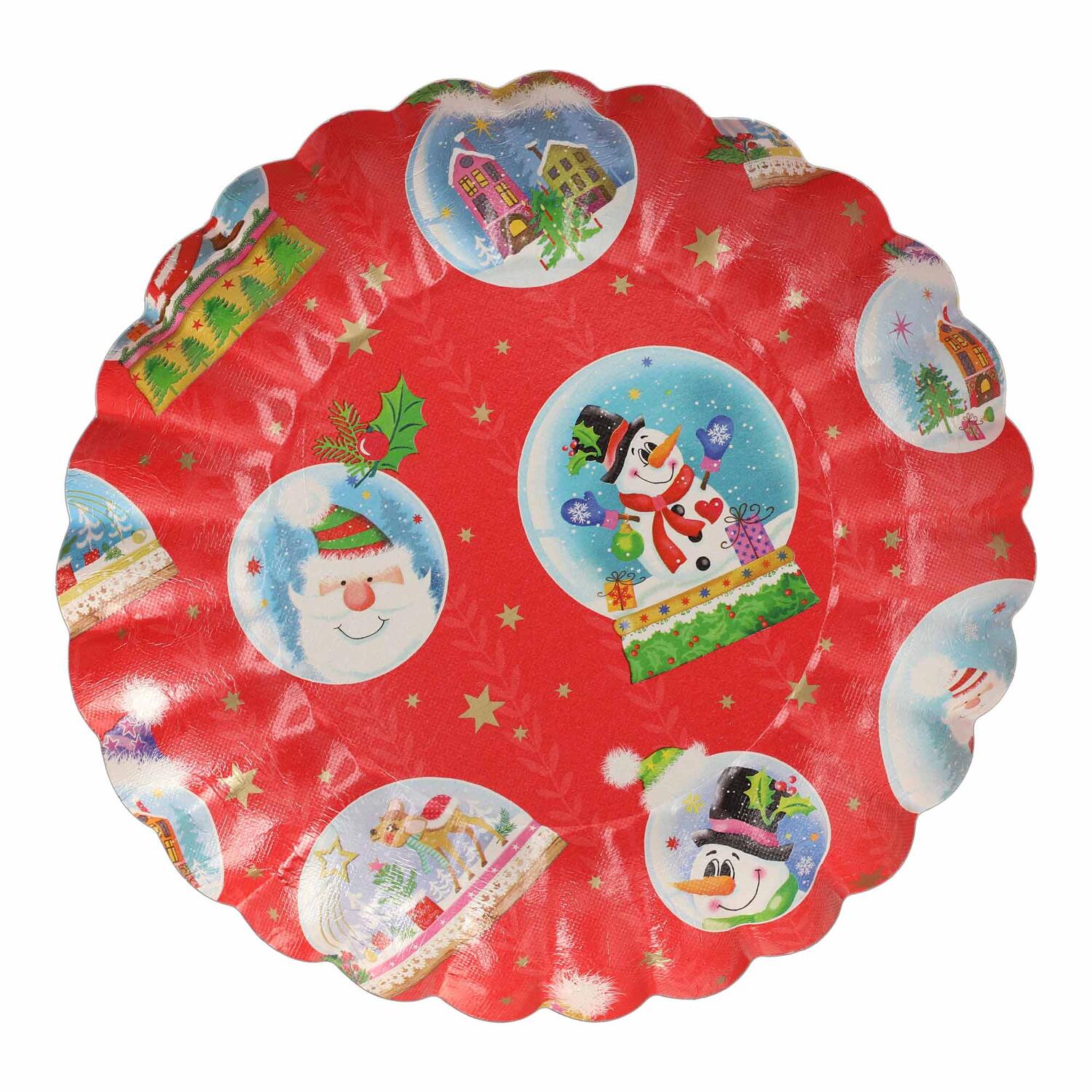 Gebckschalen Pltzchenschalen fr Weihnachtsgebck Pappe  23 cm verschiedene Motive, 2 Stk