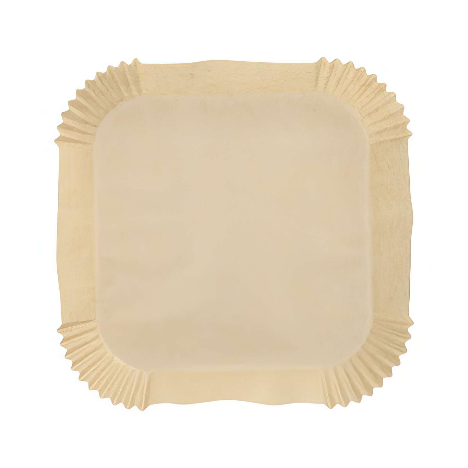 Backpapierzuschnitte fr Heiluftfritteusen Mikrowelle Backofen 20 x 20 x 4,5cm braun, 100 Stk.