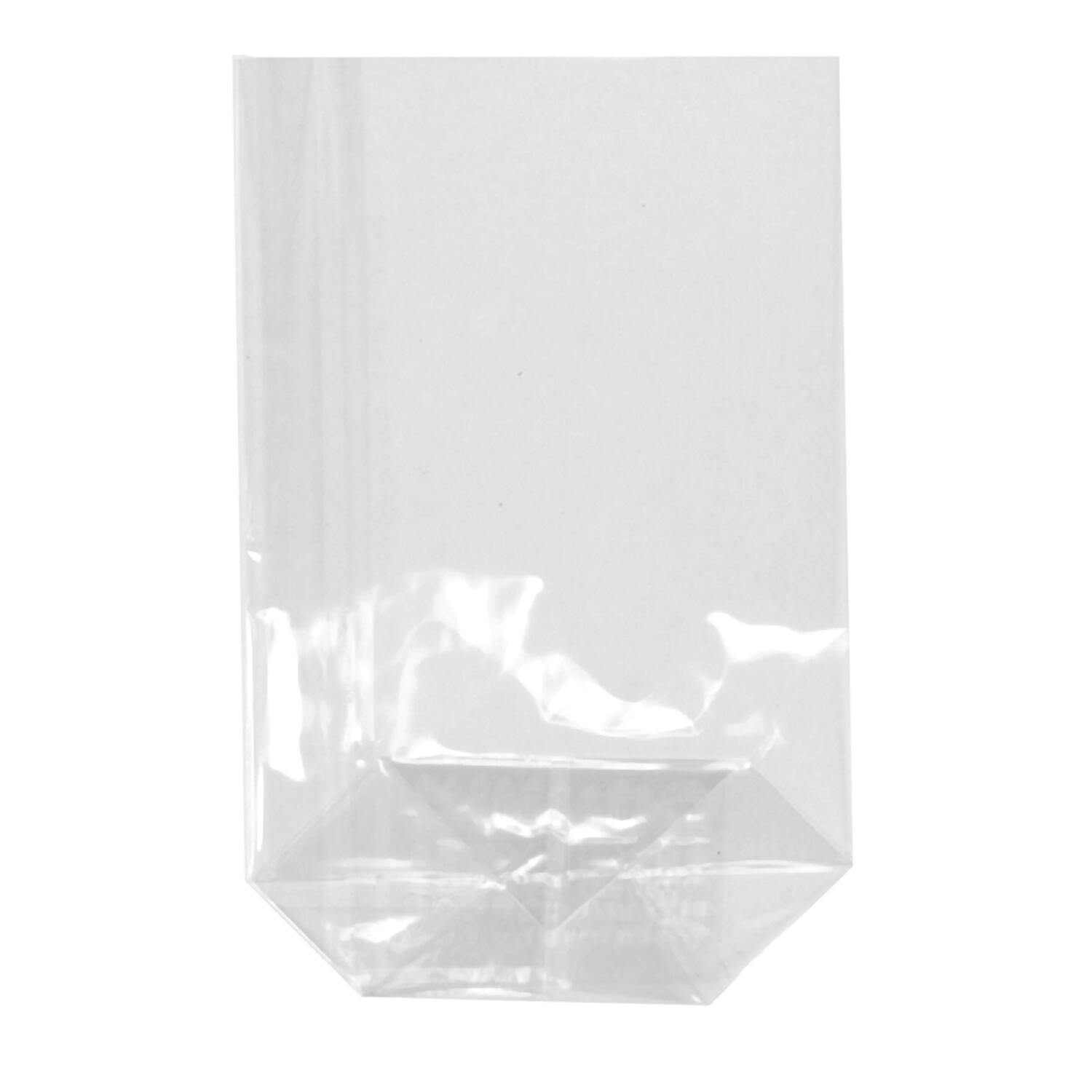 Bodenbeutel PP 16 cm x 9,5 cm x 4 cm transparent,  10 Stk.