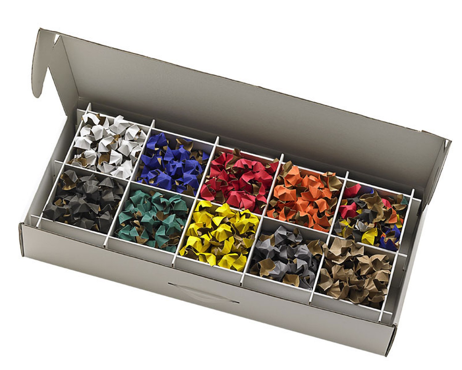 DECOFILL dekorative Papier-Verpackungschips Polsterchips, blau, 400 Liter