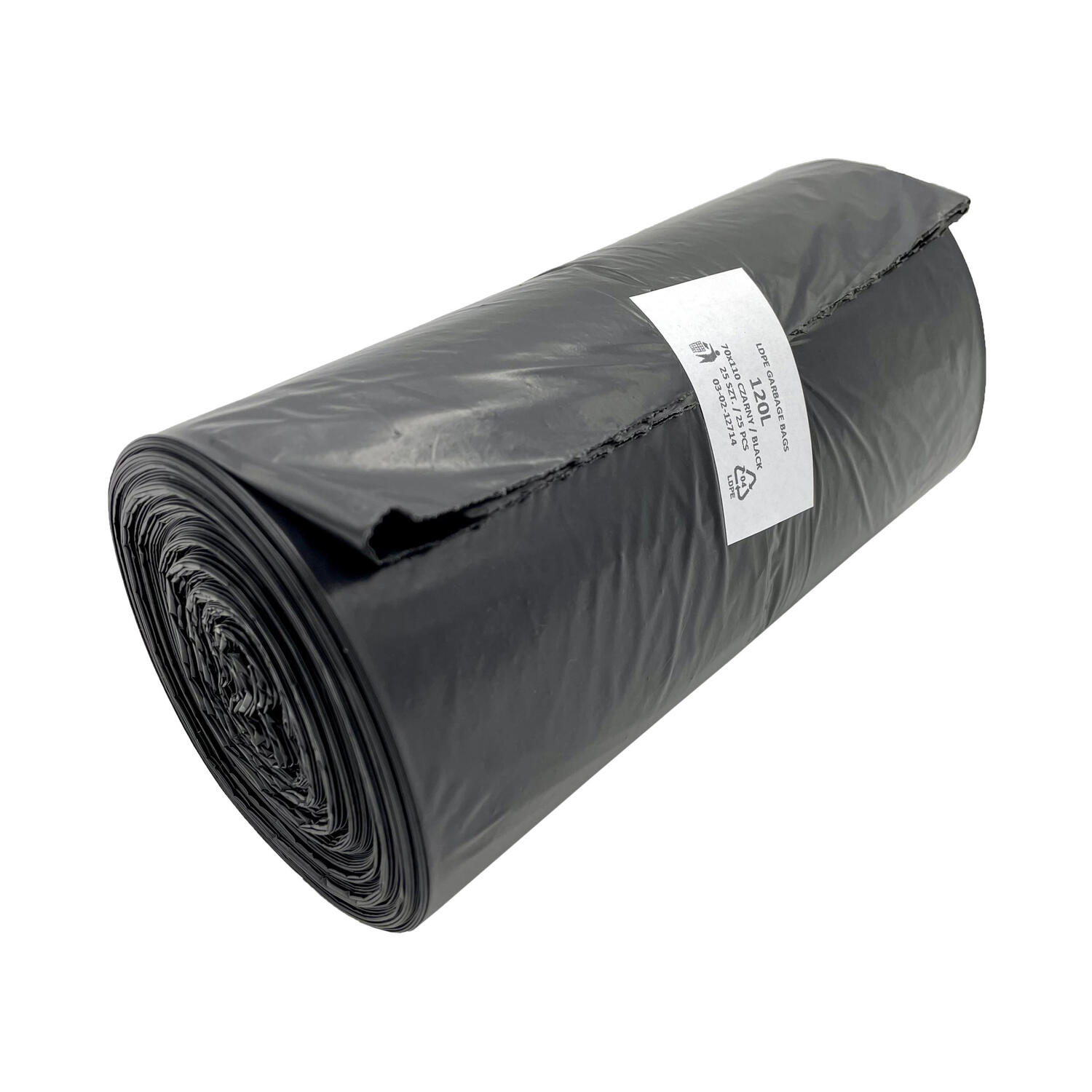 Mllscke 120 Liter 70 x 110 cm LDPE schwarz 25 Stk.