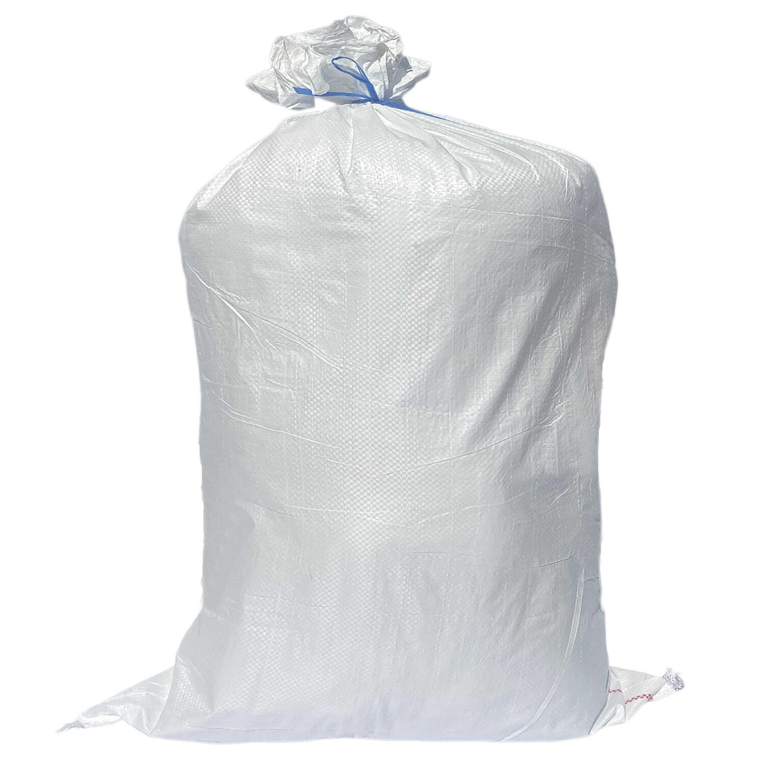 Schwerlastsack Gewebesack Laubsack Styroporsack Lagersack PP mit rotem Streifen 1300 x 1800 mm 230g weiss