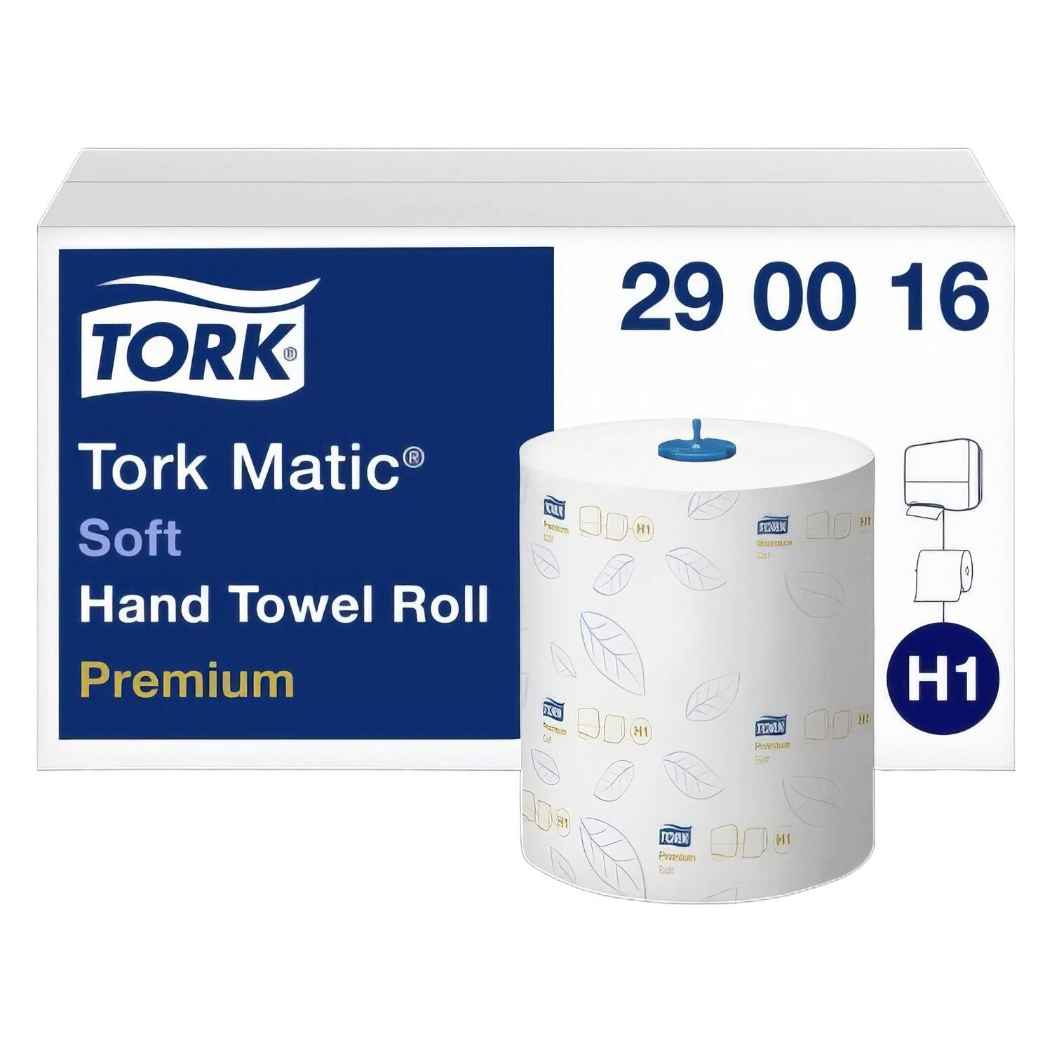 Tork Matic� Rollenhandtuch H1 weiss 2-lagig 21cm x 100m, 6 Rollen je 408 Abrisse