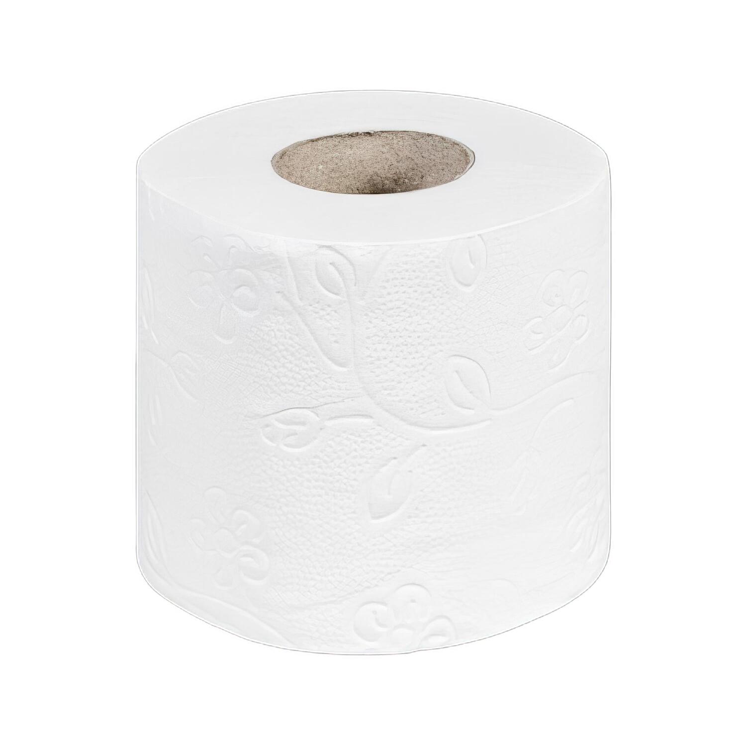Ecoline Toilettenpapier 3-lagig aus Zellstoff  250 Blatt 9,6x11,3 cm, 64 Rollen