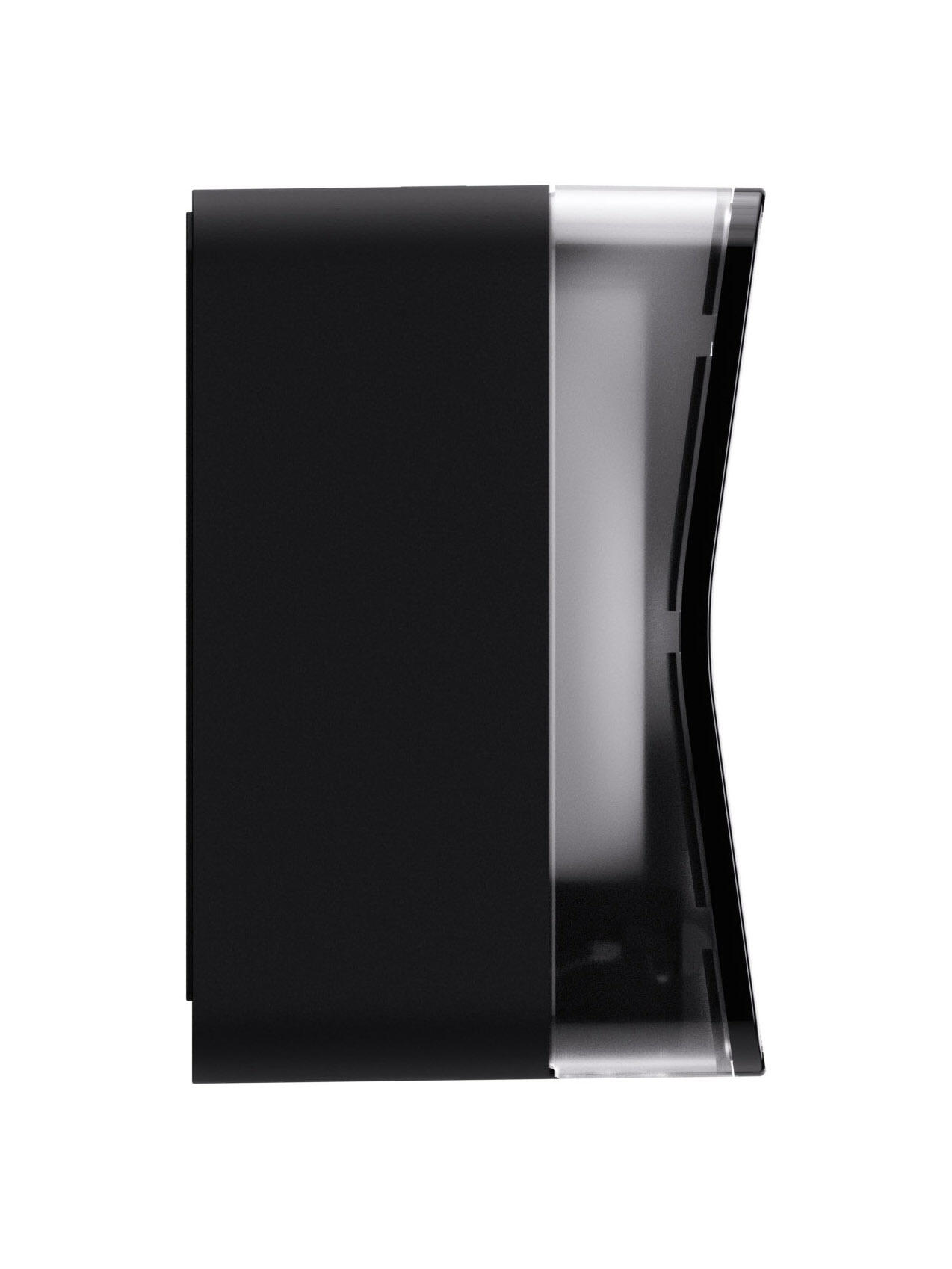 Satino Jumbo Doppelrollen-Toilettenpapierspender Centerfeed mit Innenabwicklung, CF2, schwarz