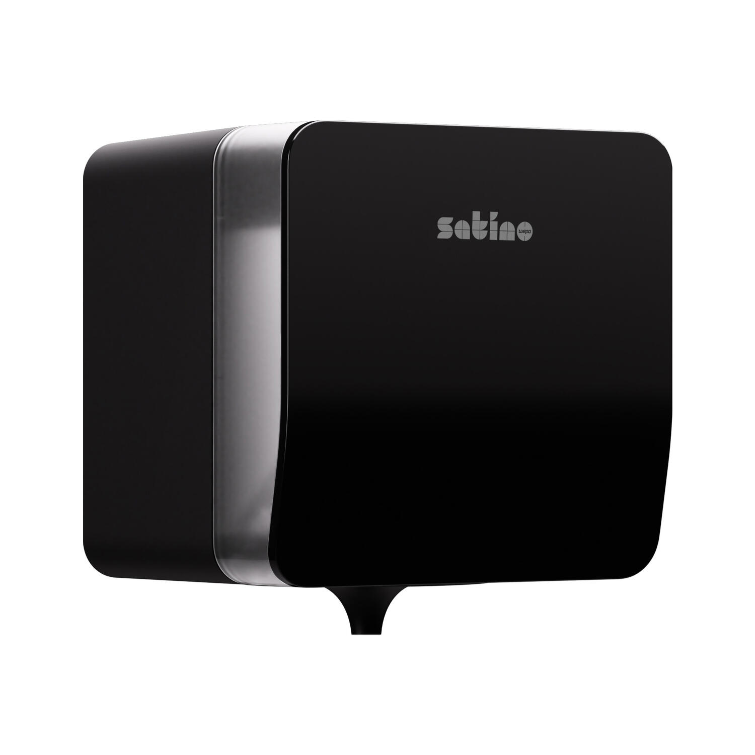 Satino Hyginity Spender Plus f�r Handtuchrollen mit Innenabwicklung, System CF1, 29,4 cm x 26,0 cm x 24,5 cm,  schwarz