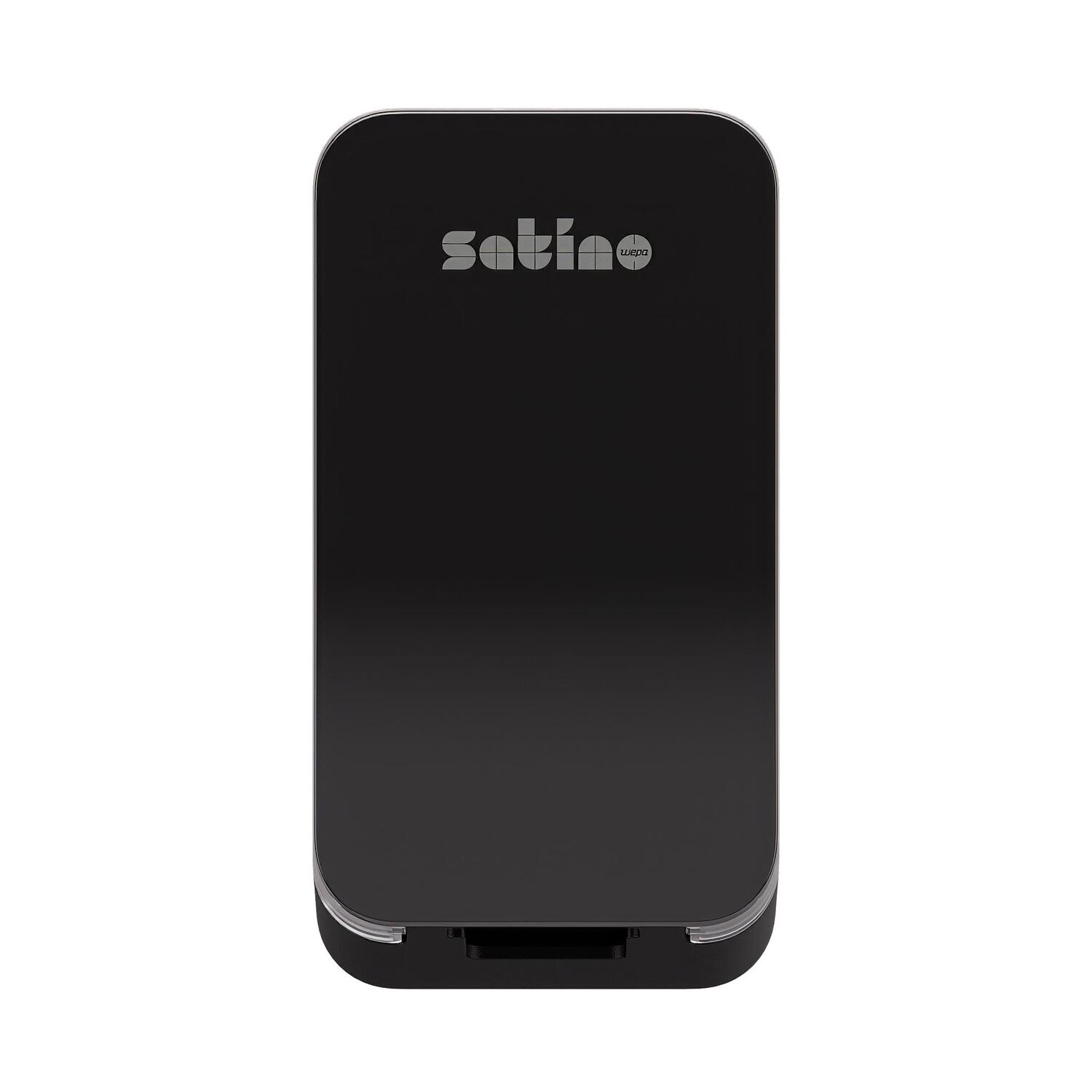 Satino Hyginity Clean&Care Seifenspender 500 ml, System SF2, 23,0 cm x 12,2 cm x 11,7 cm, Sensor, schwarz