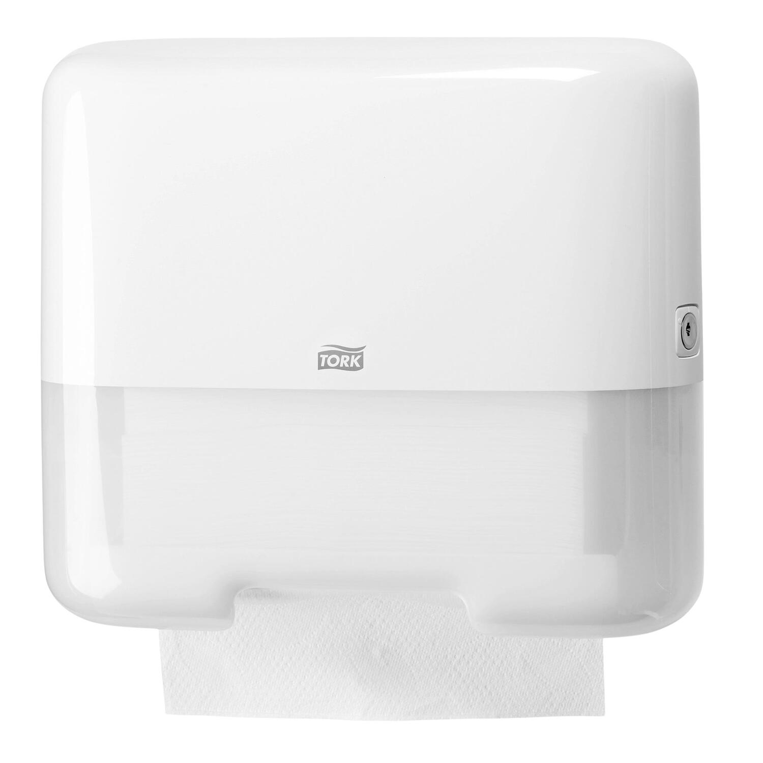 Tork Spender Mini f�r V- und C-Falz Handt�cher H3 291x135x332mm, wei�