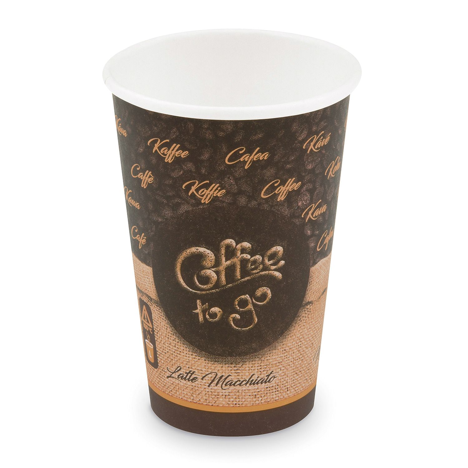 Kaffeebecher L Coffee To Go Mocaccino Cappuccino Melange 250ml 330ml,  50 Stk.