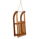 Schlitten aus Holz, Deko zum H�ngen braun, 62cm
